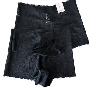 Women's Allover Lace Boy Shorts Underwear - Auden™ Black XS: Mid Rise